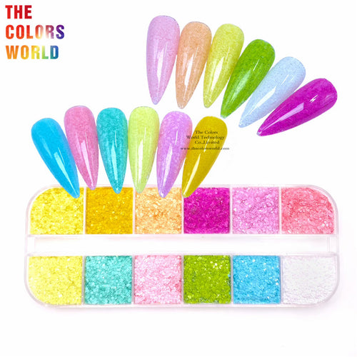 Kawaii Macaroon Color Chunky Glitter 
