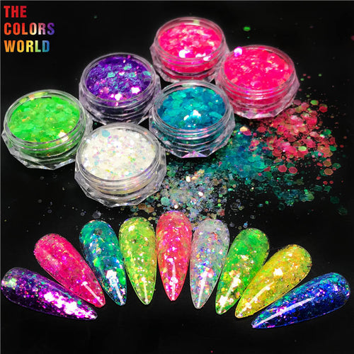 Colorful Rainbow Chunky Glitter