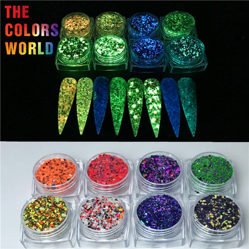  Glow In Dark Halloween Chunky Glitter