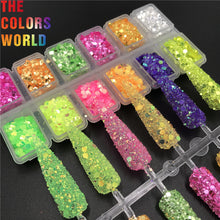 Load image into Gallery viewer, TCT-567 Shinning Glitter Chunky Nail Glitter Flash Nail Decoration Arte de uñas Tumbler Crafts DIY Manicure Festival Accessories
